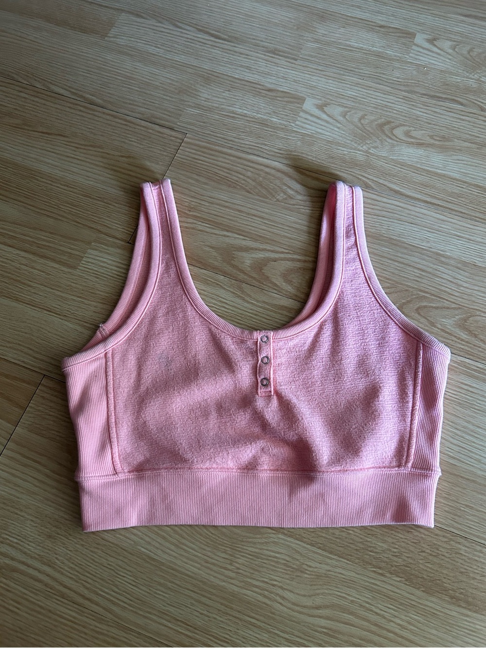 Aerie Light Pink Always and Forever Real Lounge Cropped Tank Medium